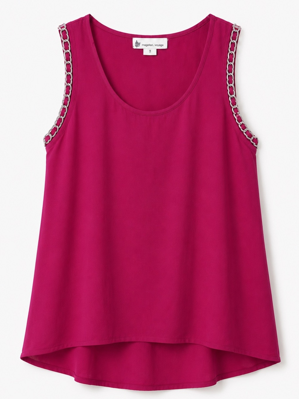 Imaginary Voyage Chain Detail Tank Top, Size Small